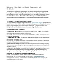 Optimizing Patient Intake and Medical Appointments with CertifyHealth