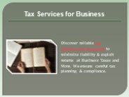 Tax Services for Business