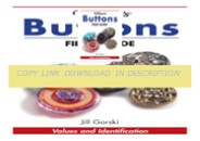 PDF⚡️Download ⚡️ Warman's Buttons Field Guide (Warman's Field Guide)