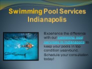 Swimming Pool Services Indianapolis