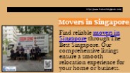 Movers in Singapore (1)