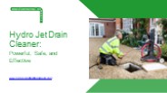 Hydro Jet Drain Cleaner: Powerful, Safe, and Effective (1)