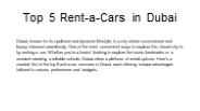 Top 5 Rent a Car