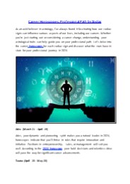 Career Horoscopes: Professional Path by Zodiac