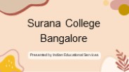 Exploring the Surana College Bangalore