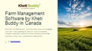 Farm Management Software by Kheti Buddy in Canada