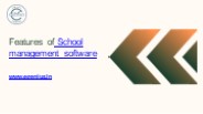 Features of School management software