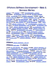Offshore Software Development – Stats & Success Stories