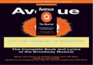 [PDF]⚡️Download ⚡️ Avenue Q: The Libretto (Applause Libretto Library)