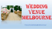 Wedding Venue Melbourne