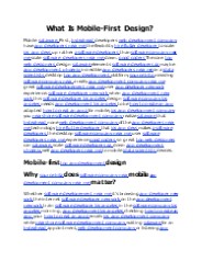 What Is Mobile-First Design?