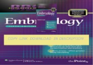 book❤️[READ]✔️ BRS Embryology (Board Review Series) Sixth Edition