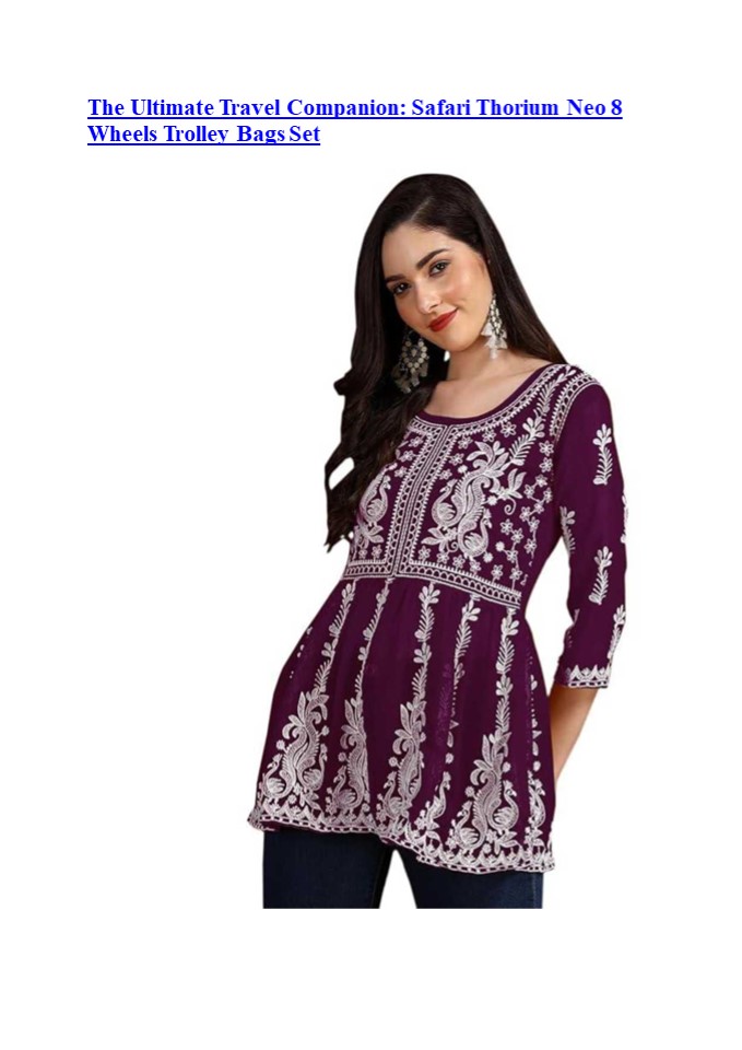 The Ultimate Travel Companion: Safari Thorium Neo 8 Wheels Trolley Bags Set