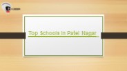 Top Schools in Patel Nagar