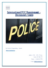 International PCC Requirements - Documents Guide