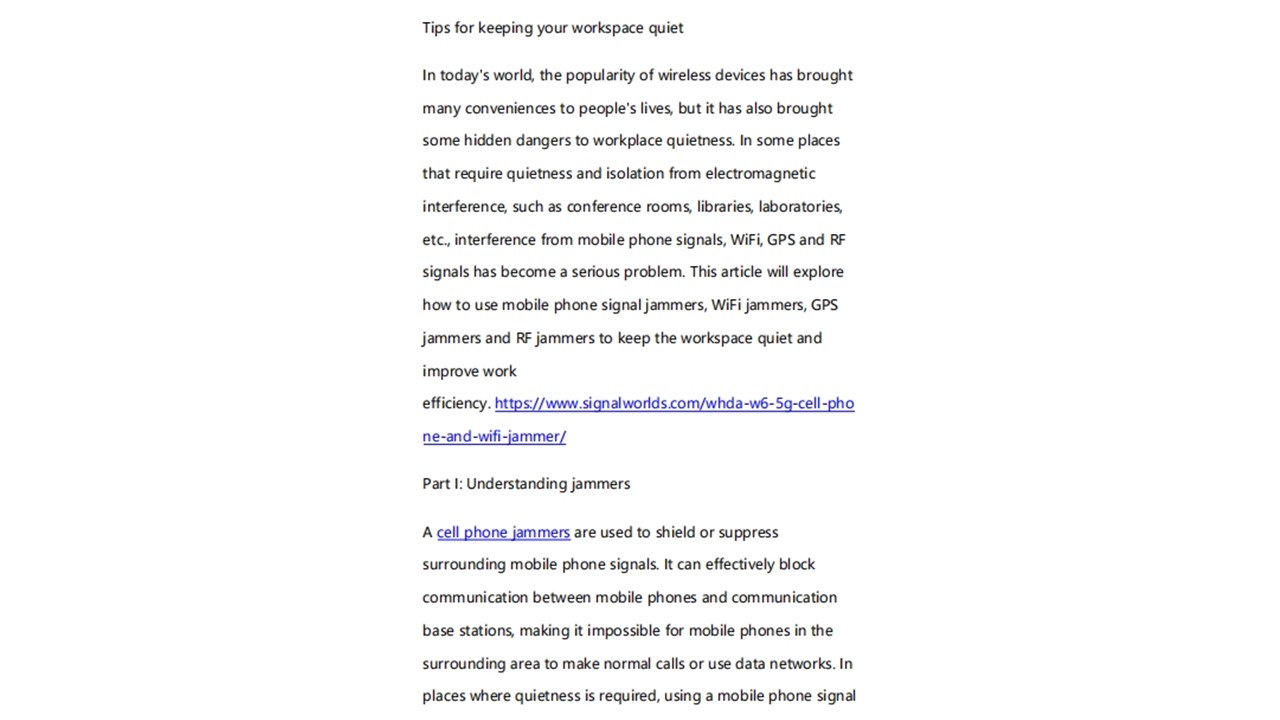 Tips for keeping your workspace quiet