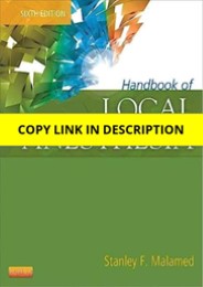 PDF Handbook of Local Anesthesia 6th Edition Ipad