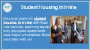 Student Housing In Irvine