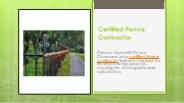 Certified Fence Contractor