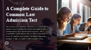 A Complete Guide to Common Law Admission Test