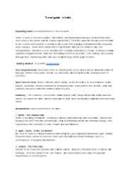 Travel guide in India