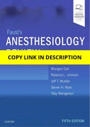 Download Faust's Anesthesiology Review 5th Edition Full