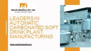 Leaders in Automatic Carbonated Soft Drink Plant Manufacturing (1)