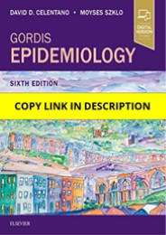 PDF Gordis Epidemiology 6th Edition Free
