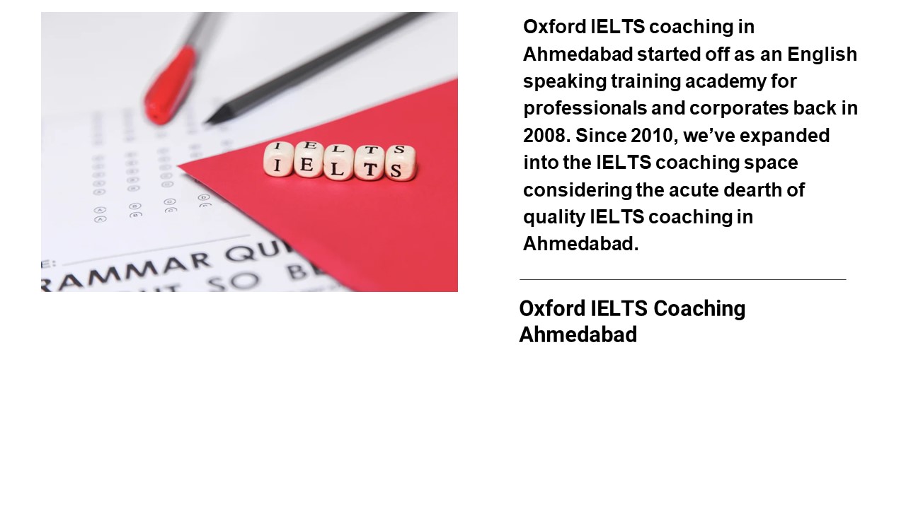 Oxford IELTS Coaching Ahmedabad