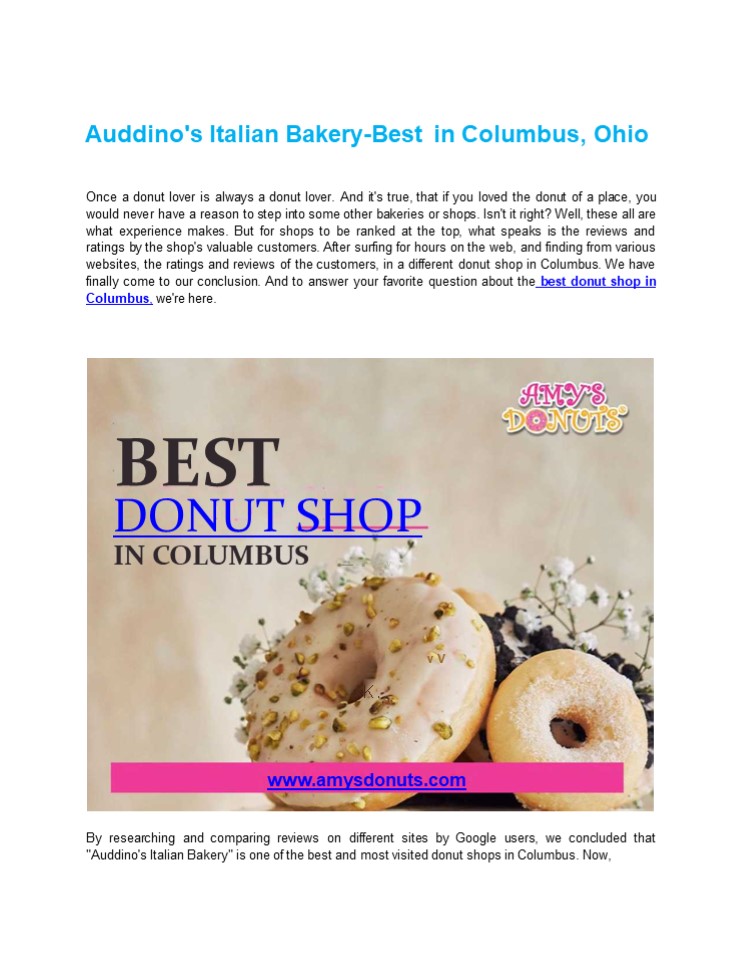 Auddino's Italian Bakery-Best in Columbus, Ohio