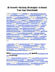 10 Growth Hacking Strategies to Boost Your App Downloads