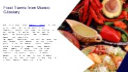 Food Terms from Mexico Glossary