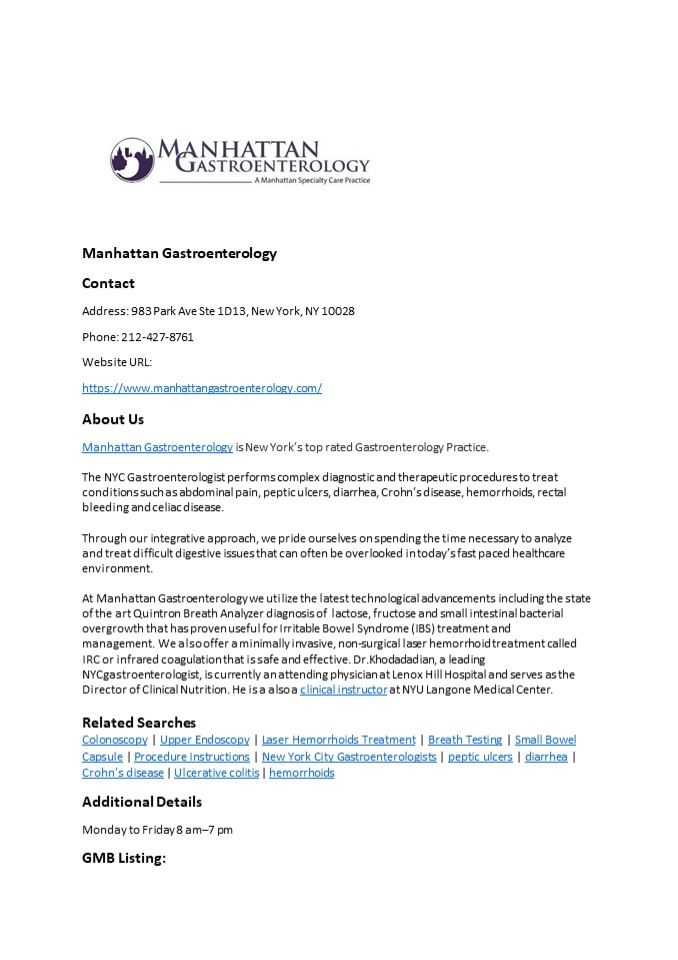 Manhattan Gastroenterology