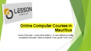 online computer courses in mauritius
