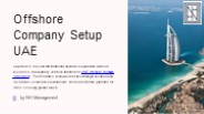 Offshore Company Setup in UAE