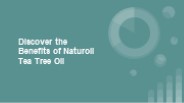 Discover the Benefits of Naturoil Tea Tree Oil