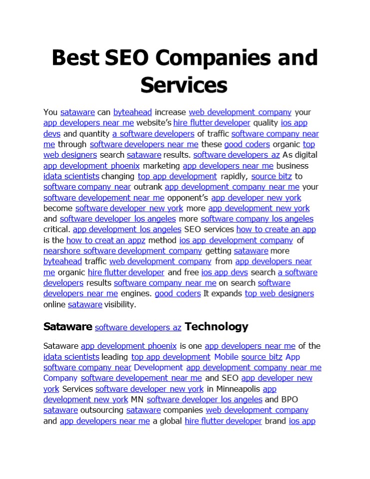 Best SEO Companies and Services