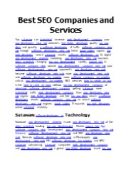 Best SEO Companies and Services