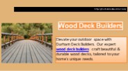 Wood Deck Builders