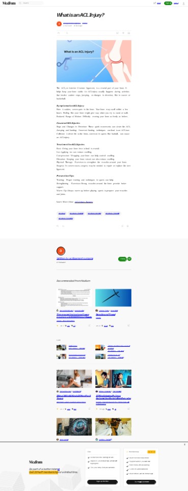 What is an ACL Injury?