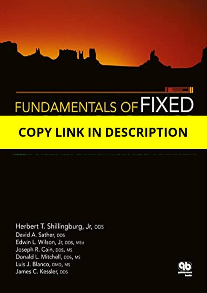 [PDF] Fundamentals of Fixed Prosthodontics Full