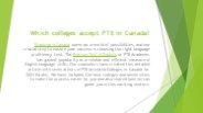 PTE Accepted Colleges in Canada: Complete Guide