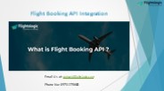 Flight Booking API Integration