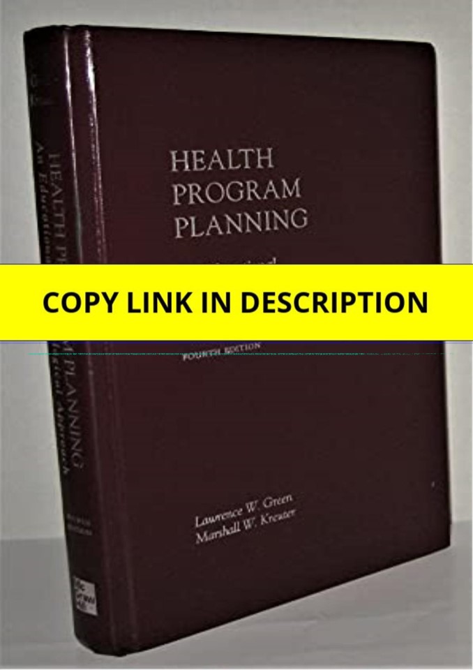 (PDF) Health Program Planning: An Educational and Ecological Approach 4th Edition Kindle