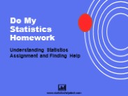 Do My Statistics Homework - Understanding Statistics Assignment And Finding Help