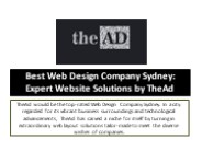 Best Web Design Company Sydney: Expert Website Solutions by TheAd