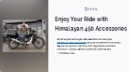 Enjoy Your Ride with Himalayan 450 Accessories