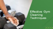 Gym Cleaning Techniques