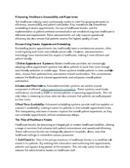Enhancing Healthcare Accessibility and Experience