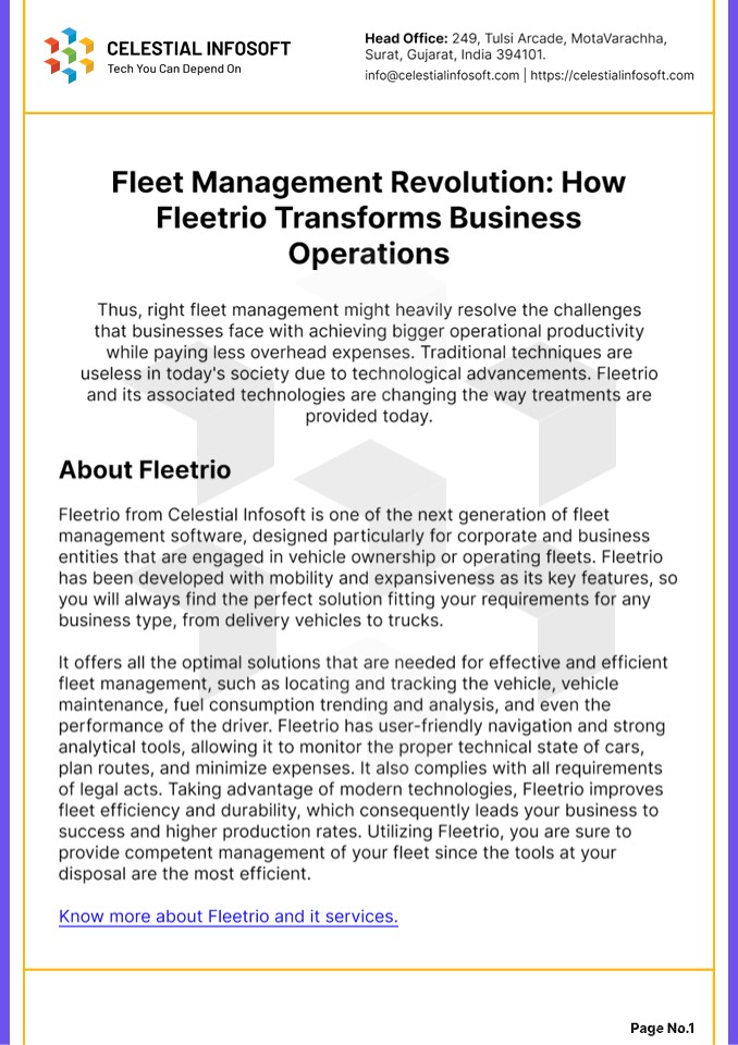 Fleet Management Software Development